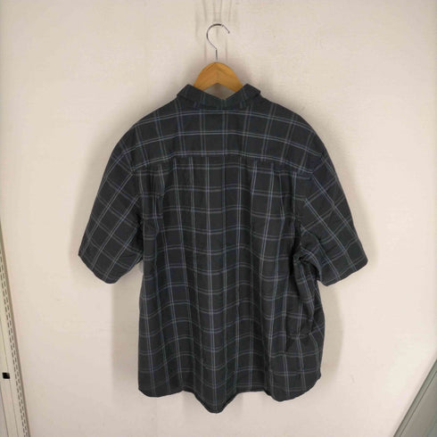 ジョージズ GEORGE オーバーサイズ チェック柄 ボタンダウン半袖シャツ メンズ 3XL