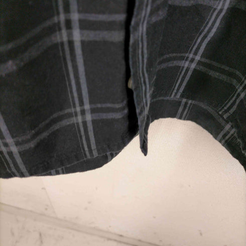 ジョージズ GEORGE オーバーサイズ チェック柄 ボタンダウン半袖シャツ メンズ 3XL