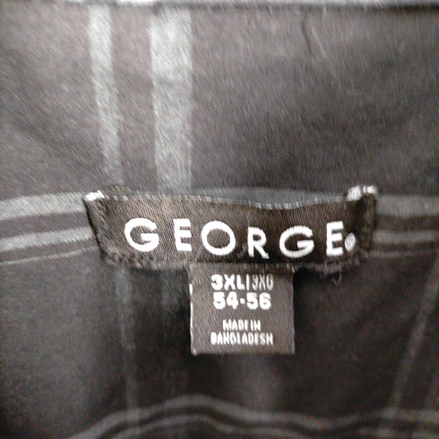 ジョージズ GEORGE オーバーサイズ チェック柄 ボタンダウン半袖シャツ メンズ 3XL