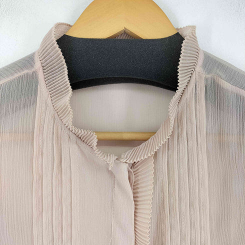 ザラ ZARA フリルノースリーブブラウス レディース import:L