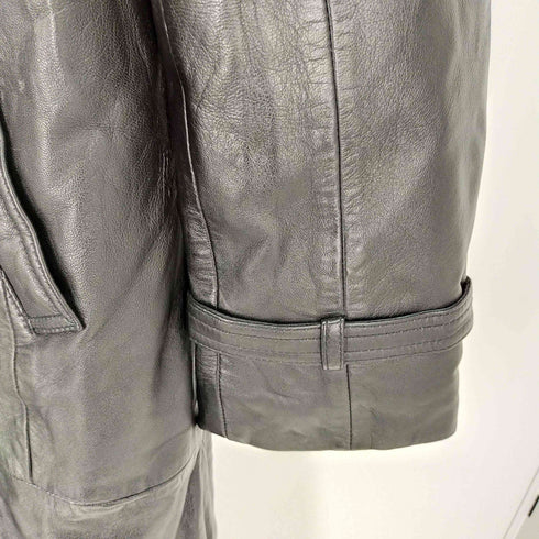 リューグーレザーズ Liugoo Leathers レザートレンチコート 羊革 ベルト付き メンズ LL