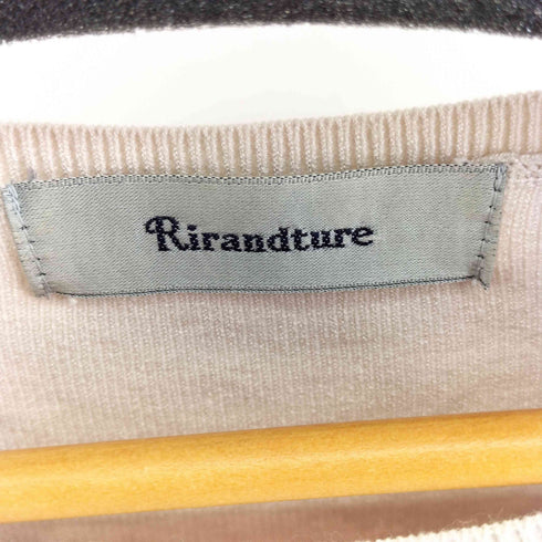 リランドチュール Rirandture レース袖ドッキング レーヨン混 ニット レディース JPN:2