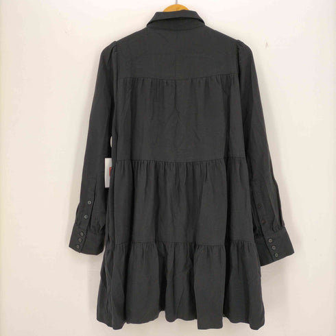 ザラ ZARA ティアードシャツワンピース レディース import:L