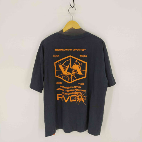 ルーカ RVCA 23SS T ON HI VIS BLANK TEE バックプリントS/S EE メンズ JPN:XL