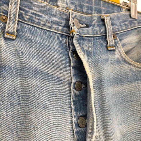 リーバイス Levis 501 66後期 ボタン裏6 77年12月製 ボタンフライダメージデニム メンズ