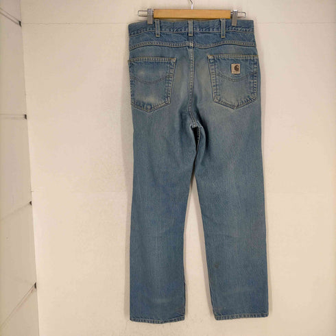 カーハート Carhartt 90-00s ジップフライダメ―ジデニムパンツ メンズ