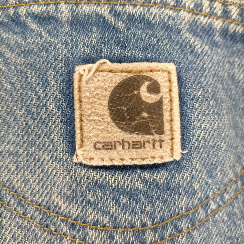 カーハート Carhartt 90-00s ジップフライダメ―ジデニムパンツ メンズ
