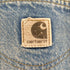 カーハート Carhartt 90-00s ジップフライダメ―ジデニムパンツ メンズ
