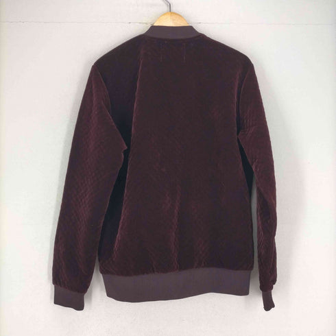 ザラ ZARA キルティングベロアダブルジップジャケット メンズ JPN:L