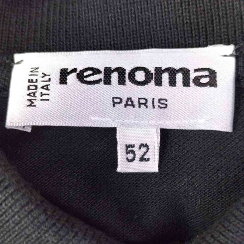 レノマ renoma PARIS ロゴ 刺繍 S/S ポロシャツ メンズ 52