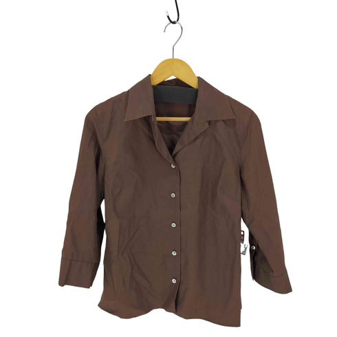 アクアスキュータム AQUASCUTUM クロップド オープンカラーシャツ 7分袖 レディース 13