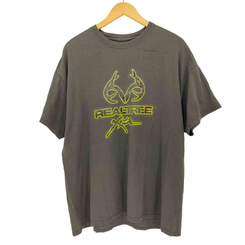 REALTREE ロゴ プリント S/S クルーネック Tシャツ メンズ