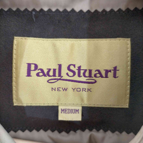 ポールスチュアート Paul Stuart チンスト付き ホワイトグースダウンライナー 裏地チェック ステンカラーコート メンズ import:M