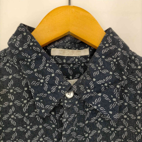 ペリーエリス PERRY ELLIS 総柄レーヨンレギュラーカラーシャツ メンズ import:L