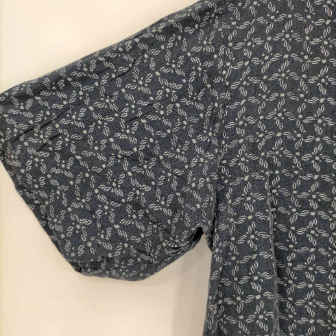 ペリーエリス PERRY ELLIS 総柄レーヨンレギュラーカラーシャツ メンズ import:L