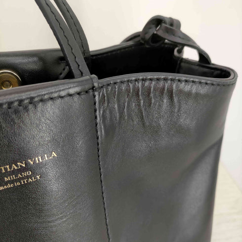 クリスチャンヴィラ CHRISTIAN VILLA イタリア製 2WAY レザーショルダーハンドバッグ レディース