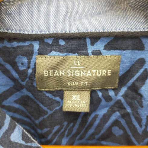 エルエルビーンシグネチャー L.L.Bean SIGNATURE SLIM FIT総柄シャツ ボックスシルエット メンズ JPN:XL