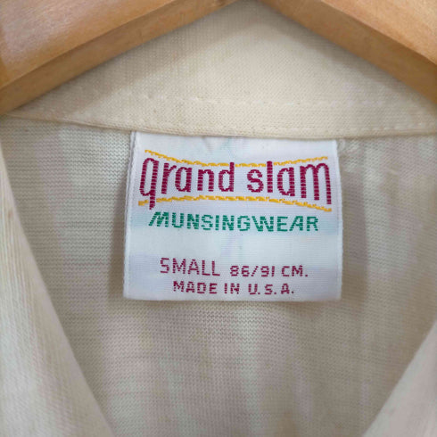 マンシングウェア GRANDSLAM MUNSINGWEAR MADE IN USA フロントポケット刺繍ポロシャツ メンズ import:S