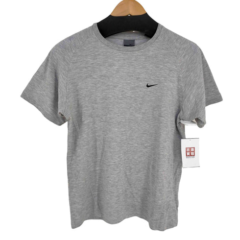 ナイキ NIKE 00s 銀タグ フロントスウォッシュ刺繍 ラグラン霜降りTシャツ レディース JPN:L