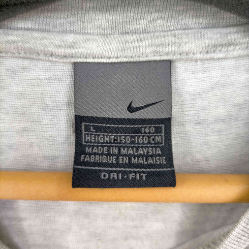 ナイキ NIKE 00s 銀タグ フロントスウォッシュ刺繍 ラグラン霜降りTシャツ レディース JPN:L