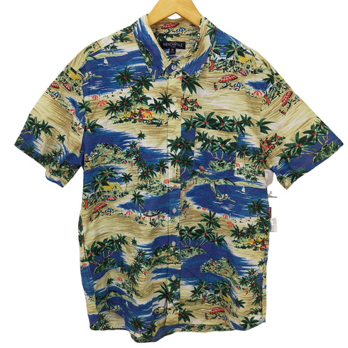 ジェイクルー J.CREW 90s 総柄デザインアロハシャツ ボックスシルエット メンズ JPN:XL