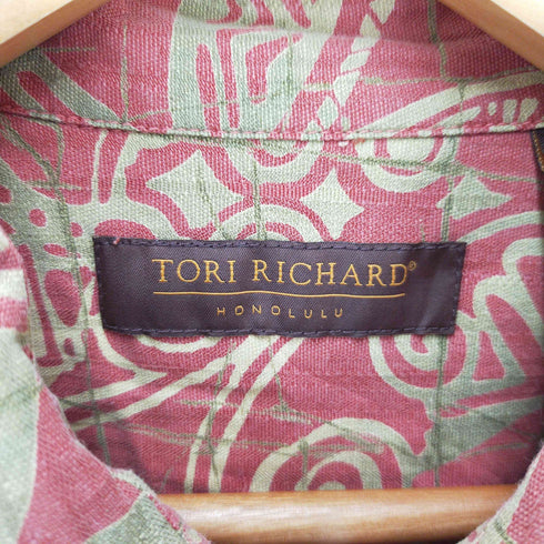 トリリチャード TORI RICHARD シルク混総柄デザインシャツ ボックスシルエット メンズ JPN:XL