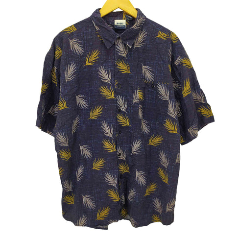 BASIC CONCEPTS 総柄シャツ ボックスシルエット メンズ JPN:XL