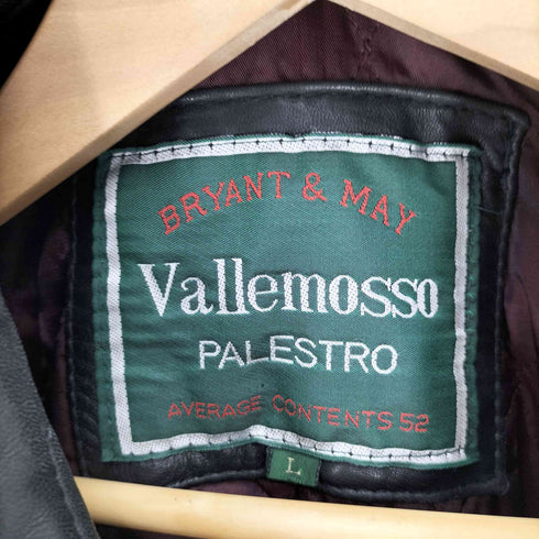 Vallemosso 裏地キルティング シープレザー ショート コート メンズ import:L