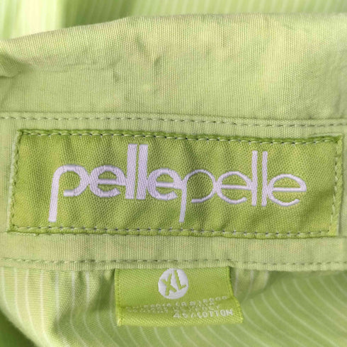 ペレペレ pelle pelle デザイン刺繍 ストライプ L/S シャツ メンズ JPN:XL