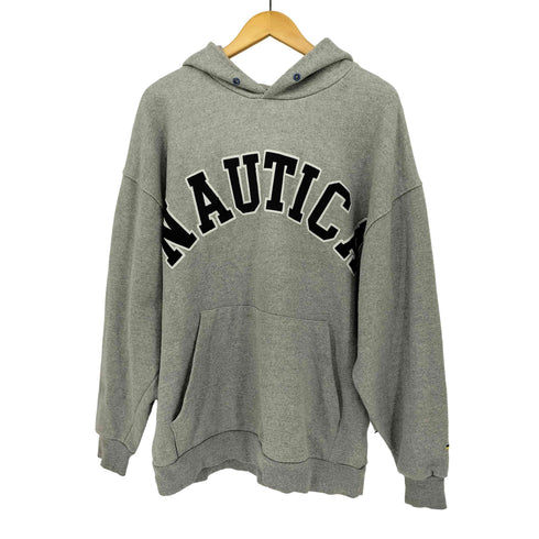ノーティカ NAUTICA 別注 アーチロゴ スウェット プルオーバー パーカー メンズ JPN:L