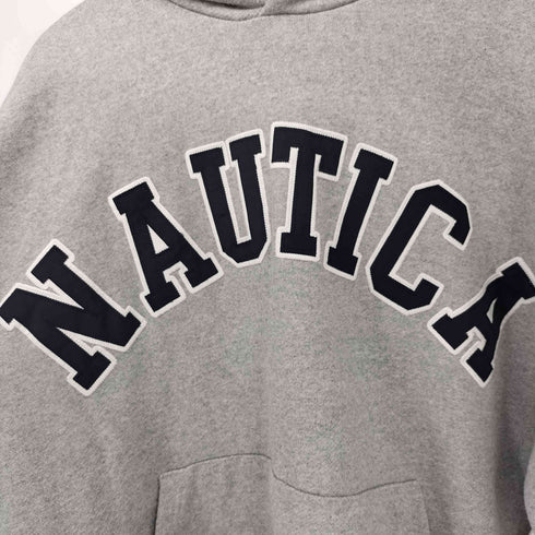 ノーティカ NAUTICA 別注 アーチロゴ スウェット プルオーバー パーカー メンズ JPN:L
