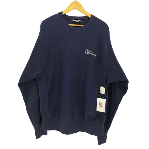 リー Lee USA製 Reverse Weave型 刺繍 裏起毛 クルーネック スウェット トレーナー メンズ import:L