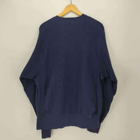 リー Lee USA製 Reverse Weave型 刺繍 裏起毛 クルーネック スウェット トレーナー メンズ import:L