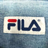 フィラ FILA ショルダー ロゴ ライン スナップボタン デニム L/S シャツ メンズ JPN:XL