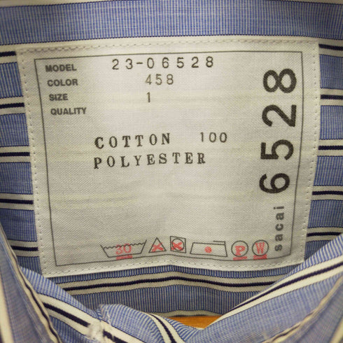 サカイ Sacai 23SS Thomas Mason Cotton Poplin Shirt レディース 1