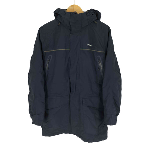 ランズエンド LANDS END 比翼 裏地フリース ダブルジップ 中綿 マウンテン パーカー メンズ import:S