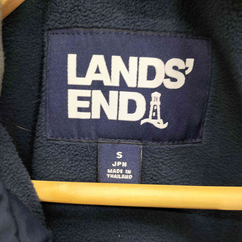 ランズエンド LANDS END 比翼 裏地フリース ダブルジップ 中綿 マウンテン パーカー メンズ import:S