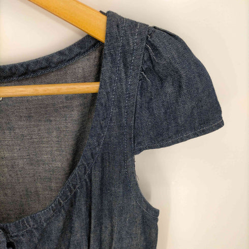 ミュウミュウ miu miu 01aw ARCHIVE DENIM CHAMBRE Milkmaid Maxi Dress レディース 38