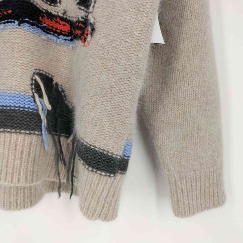 ダイエットブッチャースリムスキン DIET BUTCHER SLIM SKIN rhapsody one TRAAASH Sweater Vネックニット セーター メンズ JPN:1