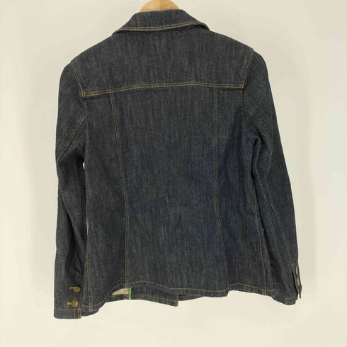 エディーバウアー Eddie Bauer 緑タグ 3B デニム テーラード ジャケット レディース US:6
