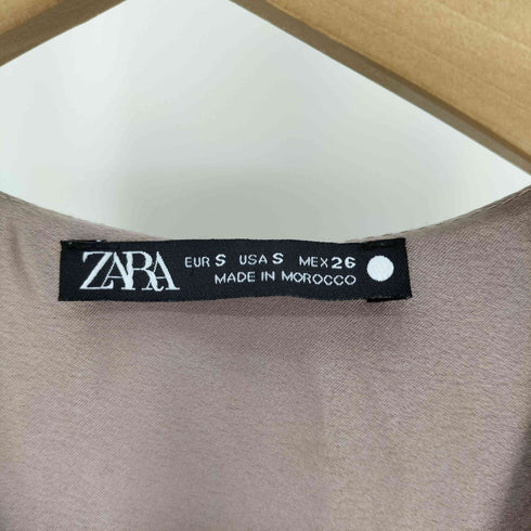 ザラ ZARA サテン ドレス ワンピース レディース import:S