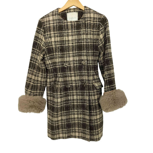 ダーリッチ Darich 22AW タックデザインチェックコート レディース L