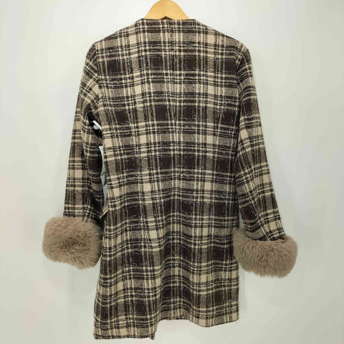 ダーリッチ Darich 22AW タックデザインチェックコート レディース L