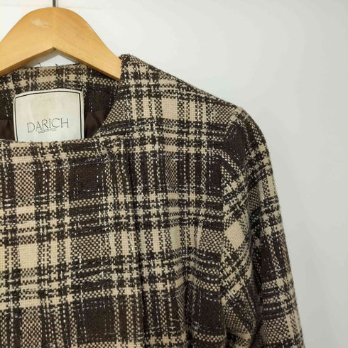 ダーリッチ Darich 22AW タックデザインチェックコート レディース L
