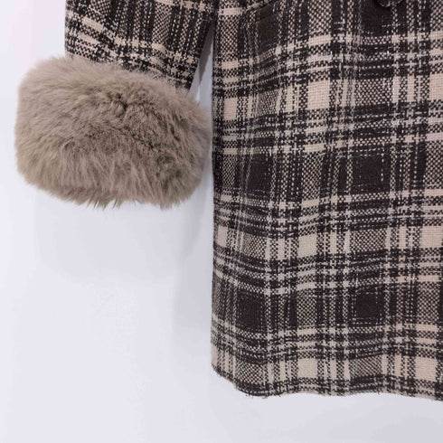 ダーリッチ Darich 22AW タックデザインチェックコート レディース L