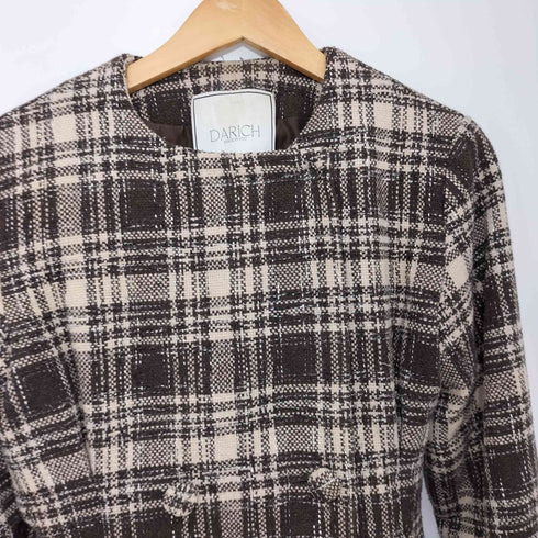 ダーリッチ Darich 22AW タックデザインチェックコート レディース L