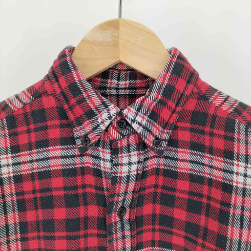 ラルフローレン RALPH LAUREN インド製 ポニー 刺繍 チェック B.D ネル シャツ メンズ import:M