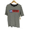 ディーゼル DIESEL SUPRIOR ロゴワッペン ダメージ加工 ボーダー柄 コットン S/S Tシャツ メンズ JPN:M