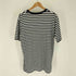 ディーゼル DIESEL SUPRIOR ロゴワッペン ダメージ加工 ボーダー柄 コットン S/S Tシャツ メンズ JPN:M