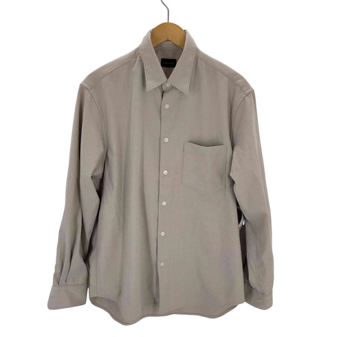 ユナイテッドアローズグリーンレーベルリラクシング UNITED ARROWS green label relaxing TRフラノ ジャストルーズ レギュラーカラー シャツ メンズ JPN:M